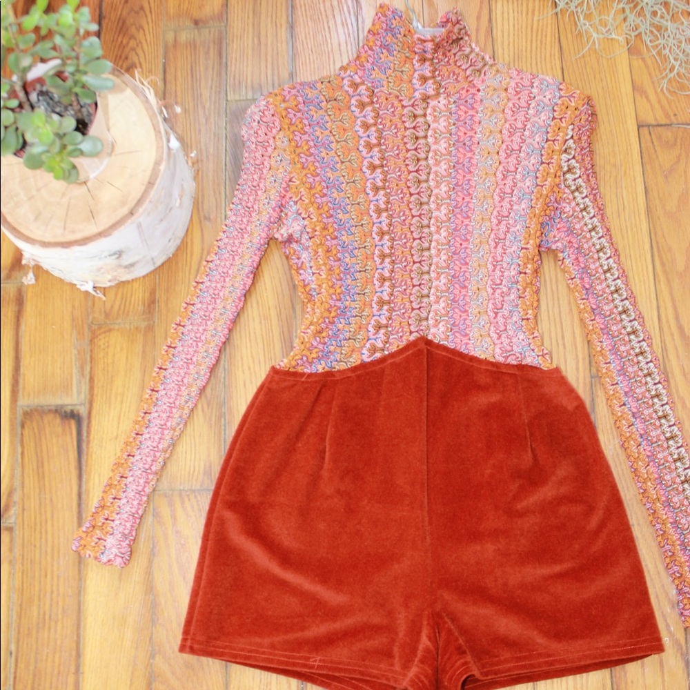 Vintage Turtleneck Romper